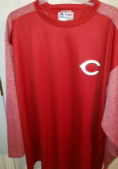 Majestic Cincinnati Reds On-Field Tech Fleece Pull Men's 5xl - Picture 1 of 3